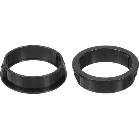 Passe Cable Bureau, 8 Pièces 40mm/1.57" de Diamètre de Montage Bagues de Protection en Nylon, Bague de Protection Ronde pour Câbles, Tubes et Fils Divers, Noire (1/5)