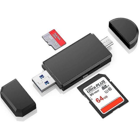 Usb 3.0 Card Reader, High-speed Sd/micro Sd Card Reader Memory Card Adapter (1/3)