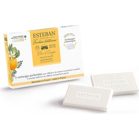 Esteban - Recharge Fleurs d'Oranger pour voiture et pochette (1/3)