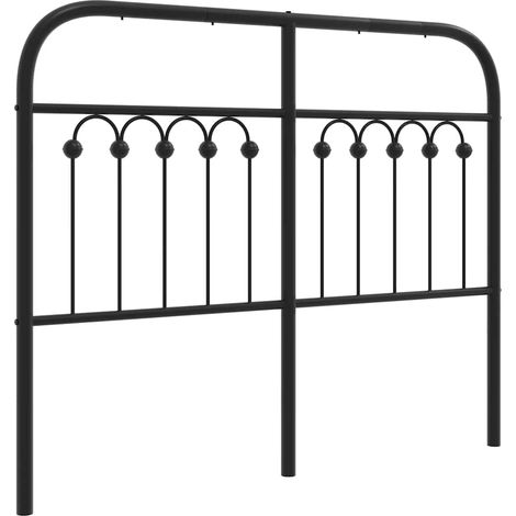 Maison Exclusive - Cabecero de repuesto de metal negro 120 cm (1/5)