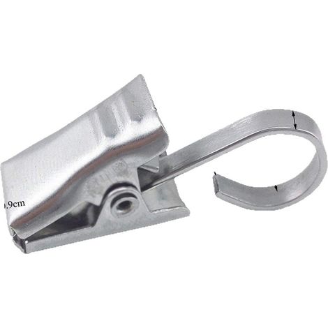 Vorhangclips, Haken, Edelstahlclips, Schnallen, Zubehör, robuste Duschvorhangclips, verdickte altmodische Vorhangclips (20 Stück) (1/5)