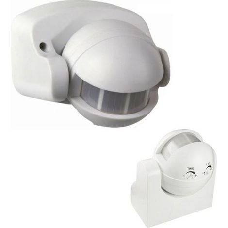 Sensore di movimento con crepuscolare rivelatore di presenza a 160° per esterno