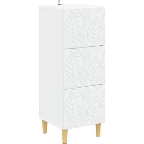 Schubladenschrank Weiß 33 x 34,5 x 90 cm Holzwerkstoff vidaXL
