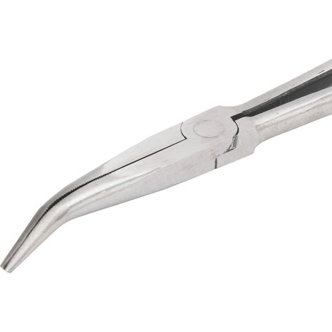 Pince à rallonge, pince à poignée allongée, 420 mm, pince à bec coudé à 45 degrés (1/5)