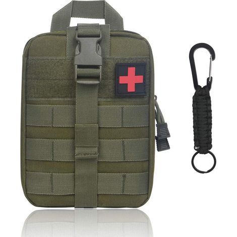Erste Hilfe Tasche MOLLE Gürteltasche taktisch für Outdoor & Reisen Grün