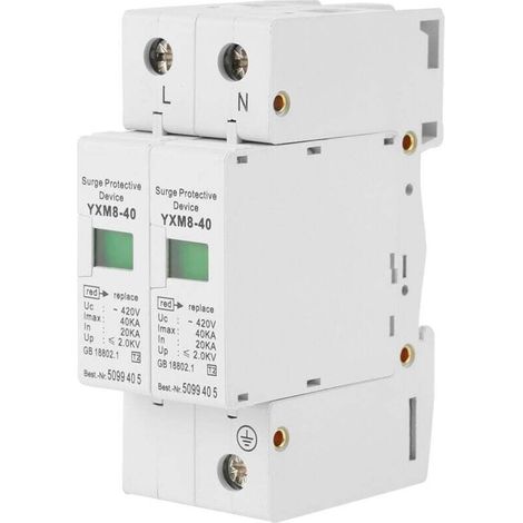 Parafoudre 220V 2P 40KA - Protection Contre les Surtensions - Basse Tension (1/4)