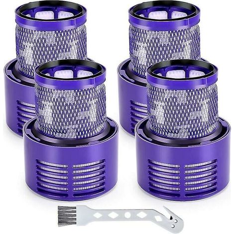 Pack Filters For Dyson V10 Motorhead Cyclone Animal Absolute Sv12 Cordless Vacuum Cleaner Attachment Replaces Dy-969082-01 (1/5)