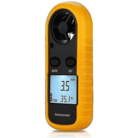 Anémomètre, anémomètre numérique LCD, mesure de la vitesse du flux d'air sur autoroute (1/3)