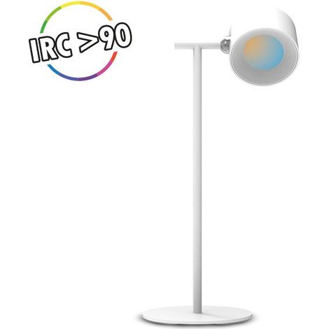 Lampe de bureau ronde Blanc 2W CCT IRC90 Miidex Lighting® (1/4)