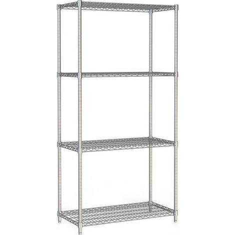 Etagère murale 4 niveaux 900 mm démontable - Combisteel (1/2)