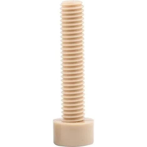Vis à tête cylindrique creuse en nylon PEEK résistant aux hautes températures – tailles M2 M3 M4 M5 (1/5)