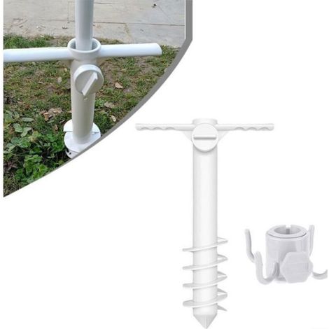 Ancre De Sable - Pour Parasol De Plage Et Auvents Extérieurs - Support Portable - Résistant Sel Et UV - 1 Pièce (1/4)