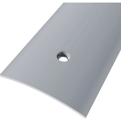Seuil demi-bombé pré percé - 30 mm x 83 cm - Acier laitonné - ELTON - 0010608312B
