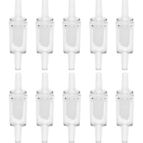 10 check valves for aquarium air pump (white)