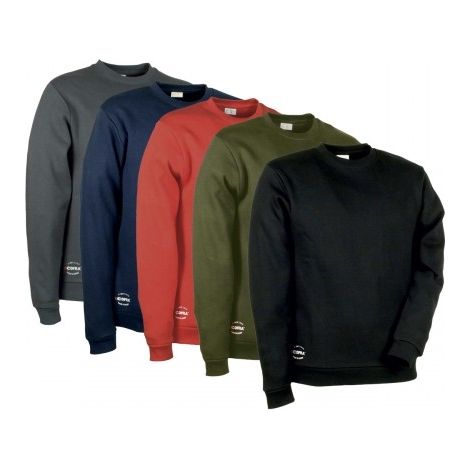 Sweat de travail Cofra Agadir – Taille L – Tissu technique respirant pour confort au travail – Couleur noire (1/5)