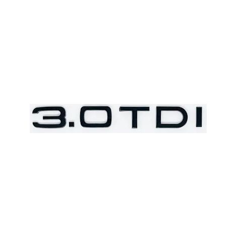 (Noir brillant 3.0 TDI, Chine continentale) - Autocollant 3D ABS pour voiture, compatible avec Audi A4, A5, A6, A7, A8, Q5 et Q7 (emblème lettré), décoration de coffre arrière (1/5)