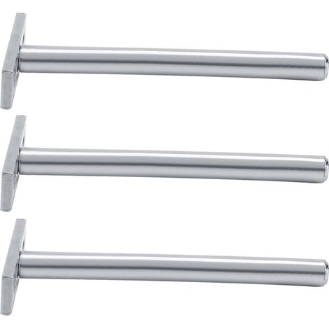 Support mural robust et durable pour étagère - Support rond encastré (12,5 cm) (1/5)