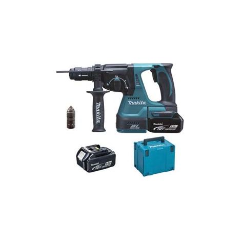 TASSELLATORE 3 FUNZIONI SDSPLUS 2 BATTERIE LITIO 18V (DHR243RTJ) 2 batterie LIION da 5,0 Ah MAKITA