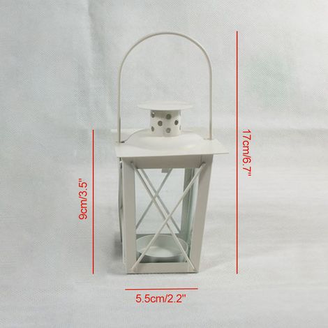 Mini lanternes décoratives vintage en métal pour bougies chauffe-plat, idéales pour les fêtes d'anniversaire et les centres de table de mariage. (1/5)
