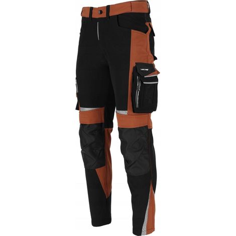 Pantaloni elasticizzati marroni e neri, "3XL", CE, lahti (1/3)
