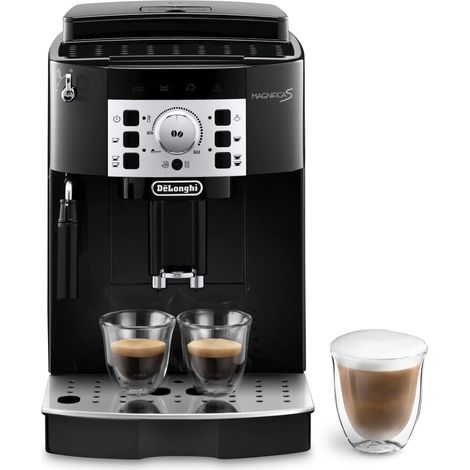 De'Longhi Magnifica S ECAM22.110.B, Macchina da caffè Automatica, Chicchi macinati al momento, 4 Bevande One Touch, Montalatte classico, Spegnimento Programmabile, Nero (1/5)