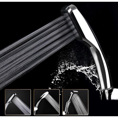 300-hole shower head, 30% water savings with 300% turbo pressure (1/5)