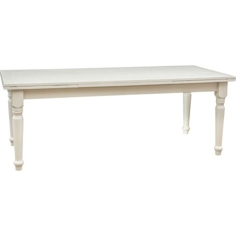 Table en bois massif 220x100 cm Table extensible de salle à manger et de cuisine Table basse rectangulaire Made in Italy (1/5)