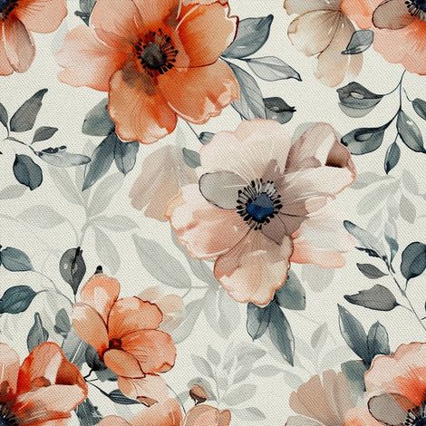 Dekorativer Outdoor-Stoff Oxford - Motiv Blumen I DX5117 (1/5)