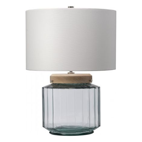 Elstead Luga - Lampe de table - Naturel, Nickel poli, Verre (1/3)