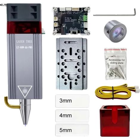 Module Laser, Haute Puissance de Découpe, Assistance Aérienne Professionnelle, 80W-AA-PRO-KIT-12V (1/2)