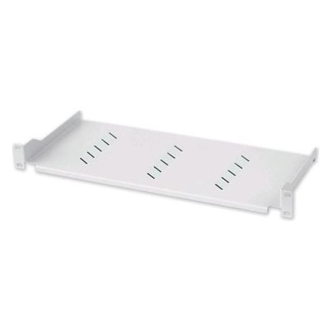 Techly Professional Mensola per Rack 19'' 150 mm 1U Bianca 2 punti