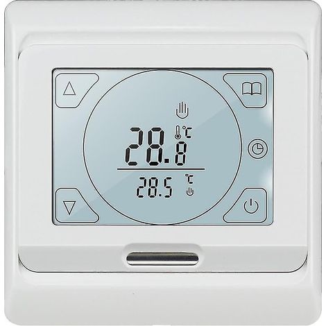 Radiateurs chauffants, thermostat de chauffage au sol électrique 16 A à écran tactile LCD programmable (1/3)