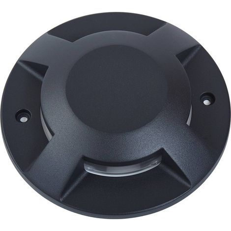 Lucande Lámpara LED para exterior 'Jeffrey' en Negro de Aluminio