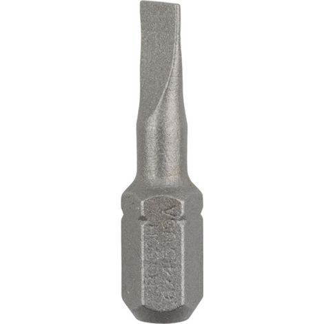 Embout de tournevis Bosch extra dur, S 0,6 x 4,5, 25 mm 25 pièces (1/4)