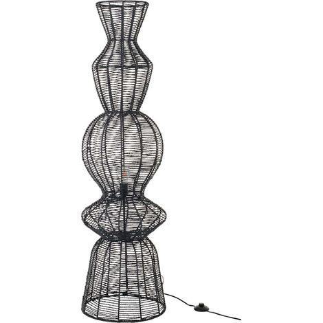 Lampadaire Design Corde "Saul" 135cm Noir