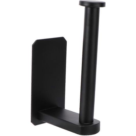 Porte-rouleau de papier toilette mural à ressort, en acier inoxydable, compatible avec les rouleaux standard, accessoire de salle de bain (1/5)