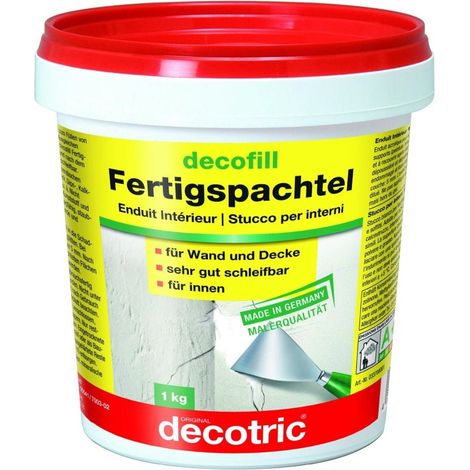 Decotric Decofill Fertigspachtel 1 kg Spachtel & Ausgleichsmassen