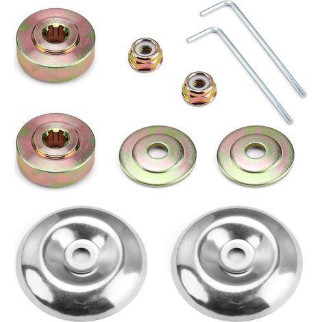 10 ricambi applicabili per decespugliatori, kit universale di dadi per testina di decespugliatore, kit di fissaggio del dado della lama, per decespugliatori e tosaerba