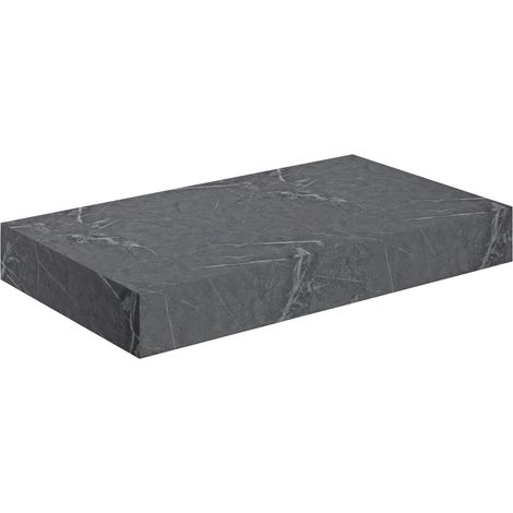 Signature Grove Wall Hung Basin Shelf 800mm Wide - Grey Marble (1/4)