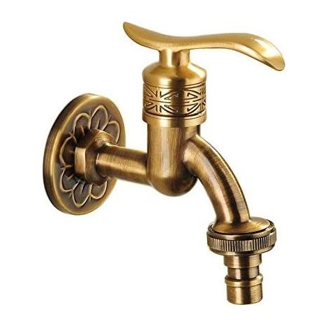 Mitigeur de lavaboRobinet mural rétro en laiton pour machine à laver, serpillière pour piscine, jardin (1/5)