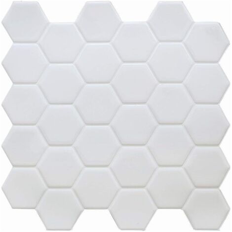 Credence Adhesive Cuisine, Stickers Carrelage pour Salle de Bain, ImperméAble Carrelage Adhesif Carreaux de Autocollant Mural DéCoratif 4 Pièces-formes différentes (1/5)