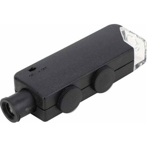 Microscope portable LED clair loupe rglable 60-100X pour observation pratique et compact couleurs multiples ABRI DE JARDIN (1/4)