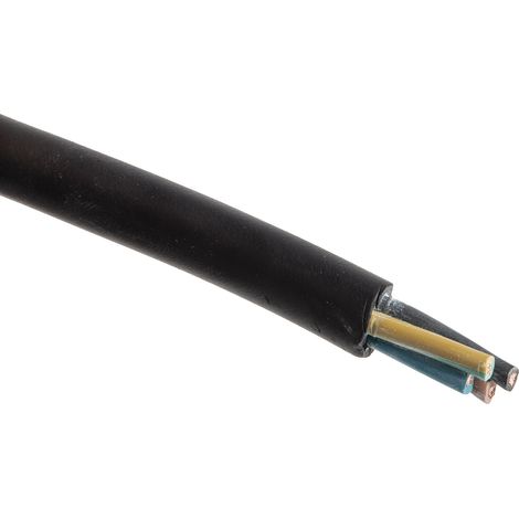 Câble d'alimentation RS PRO 4G1,5 mm², gaine CPE Noir, Retardant à la flamme, 50m ( Prix pour Bobine de 50 Mètres ) (1/3)