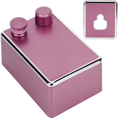 Étendoir à linge mural rétractable en acier inoxydable durable pour balcon intérieur (rose) (1/5)