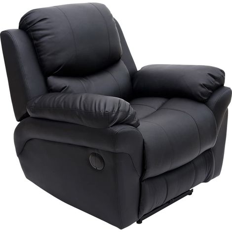 MADISON BLACK AUTOMATIC LEATHER RECLINER CHAIR