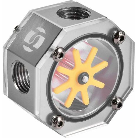 WaterCooling Débitmètre G1 / 4"Femelle à Femelle indicateur de débitmètre Radiateur pour Le système de Refroidissement par l'eau de PC (1/5)