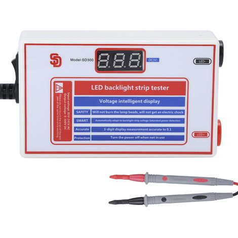 Testeur de Barre LED SD300 Haute Luminosité pour Écran LCD TV, Test Rétroéclairage 85‑245V avec Écran Partage Gratuit