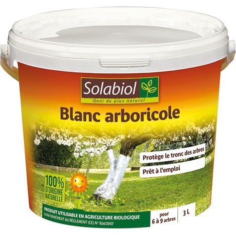 Weißer Baumpflegeeimer 3l - Solabiol
