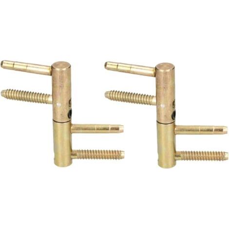 Lot de 2 bandes de perçage universelles en laiton de 14 mm - Pour porte d'entrée - Robuste - Grande capacité de charge - Tête de cylindre réglable-NANOTEH (1/5)