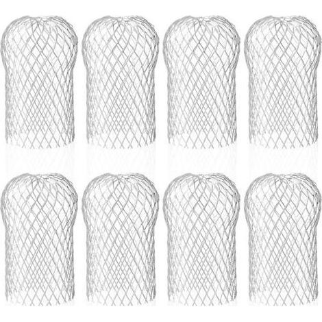 Lot de 8 Crapaudine de Gouttière en Aluminium, Filtres de Gouttière Flexible et Durable pour Maison Avant-toit Tuyau de Descente contre les Feuilles (1/4)